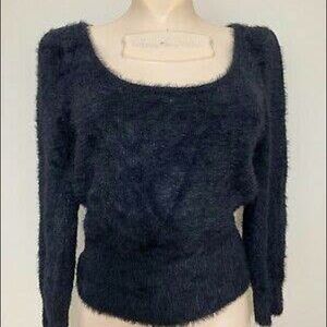 Zara black fury sweater, super soft